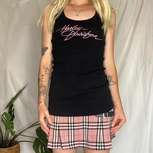 Vintage Harley Davidson Black/Pink tank top