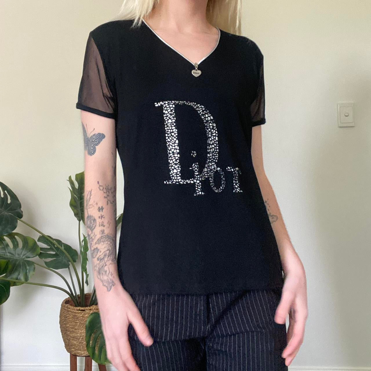Y2K Christian Dior zip up top