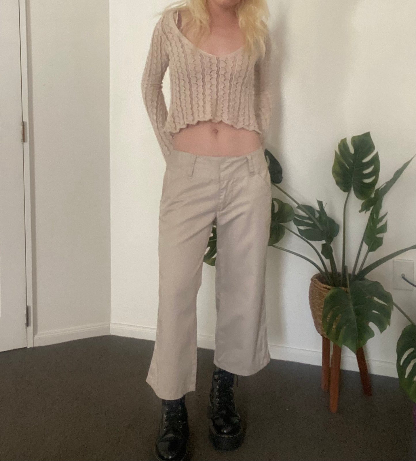 00s Glassons cream 3/4 pants