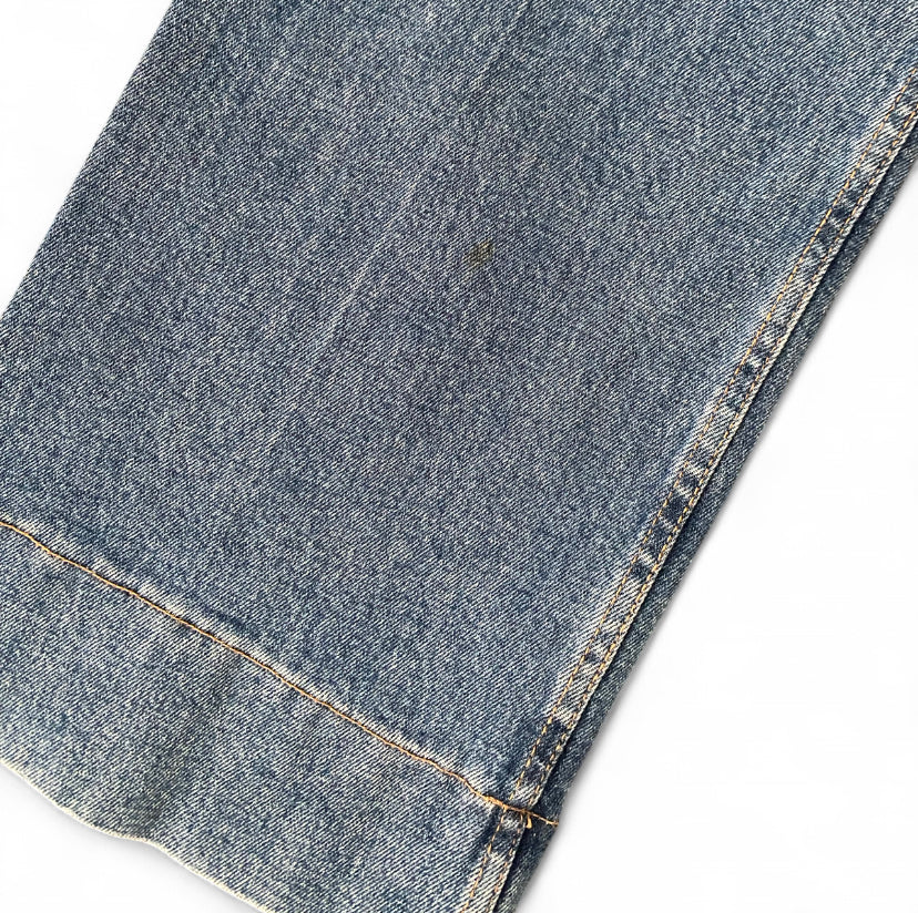 Wide leg highwaisted thrills denim jeans