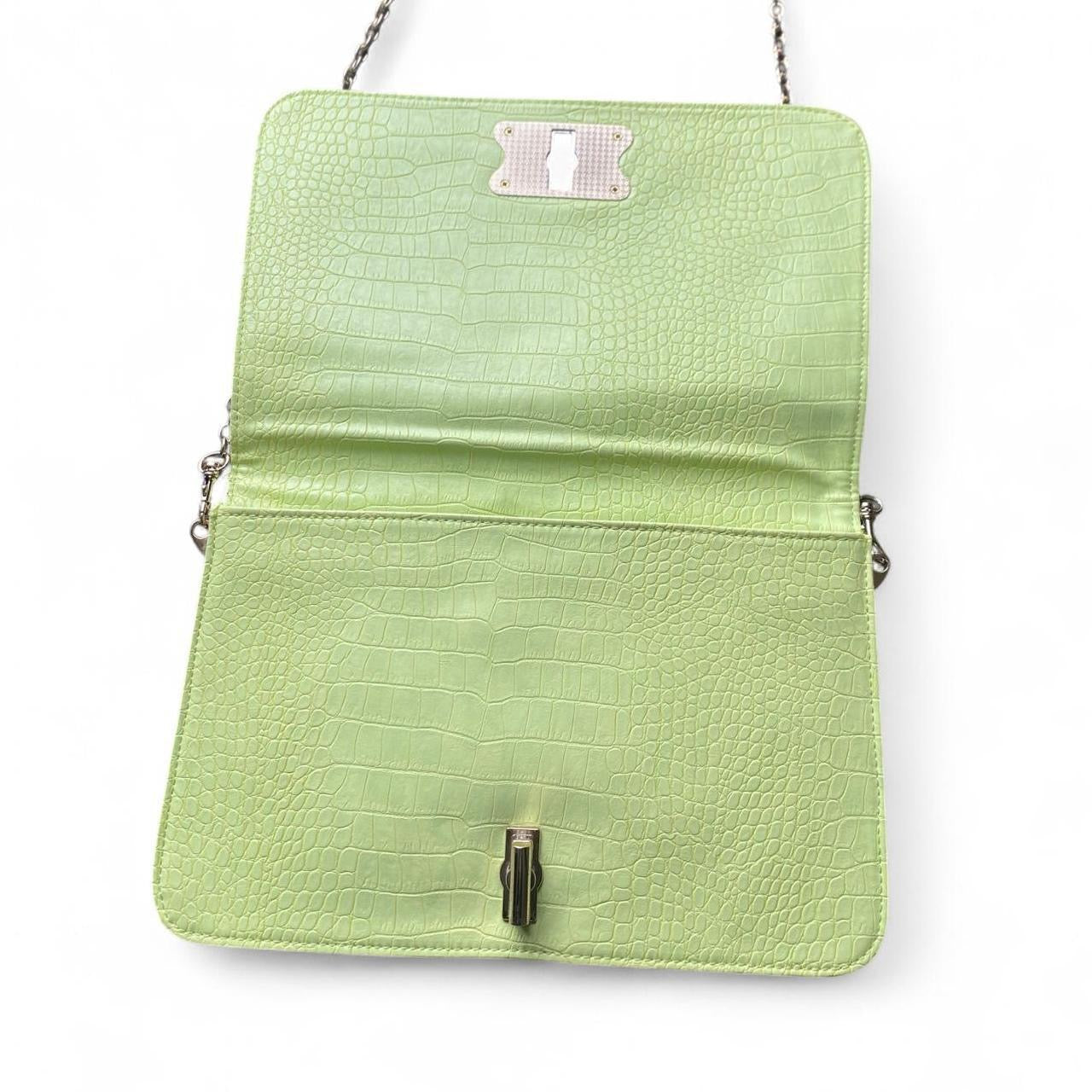 Y2K Green fairy shoulder bag with gold chain