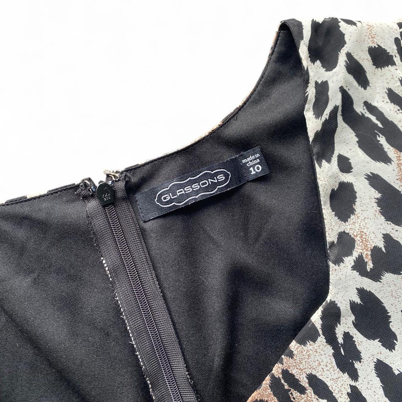 Cute babydoll Leopard print mini dress