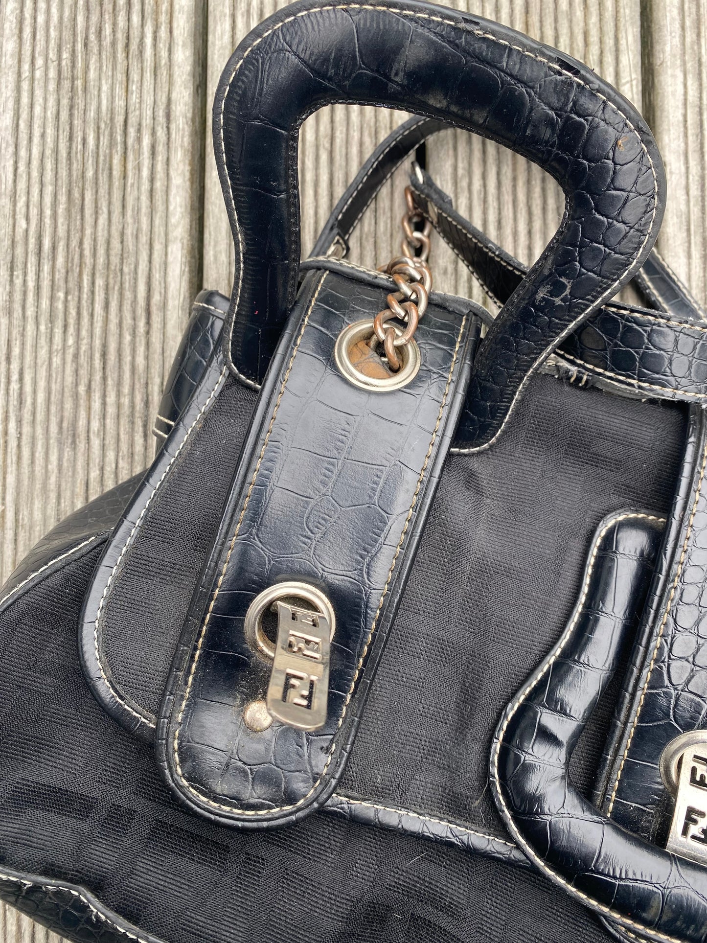 Bootleg Fendi Buckle shoulder bag