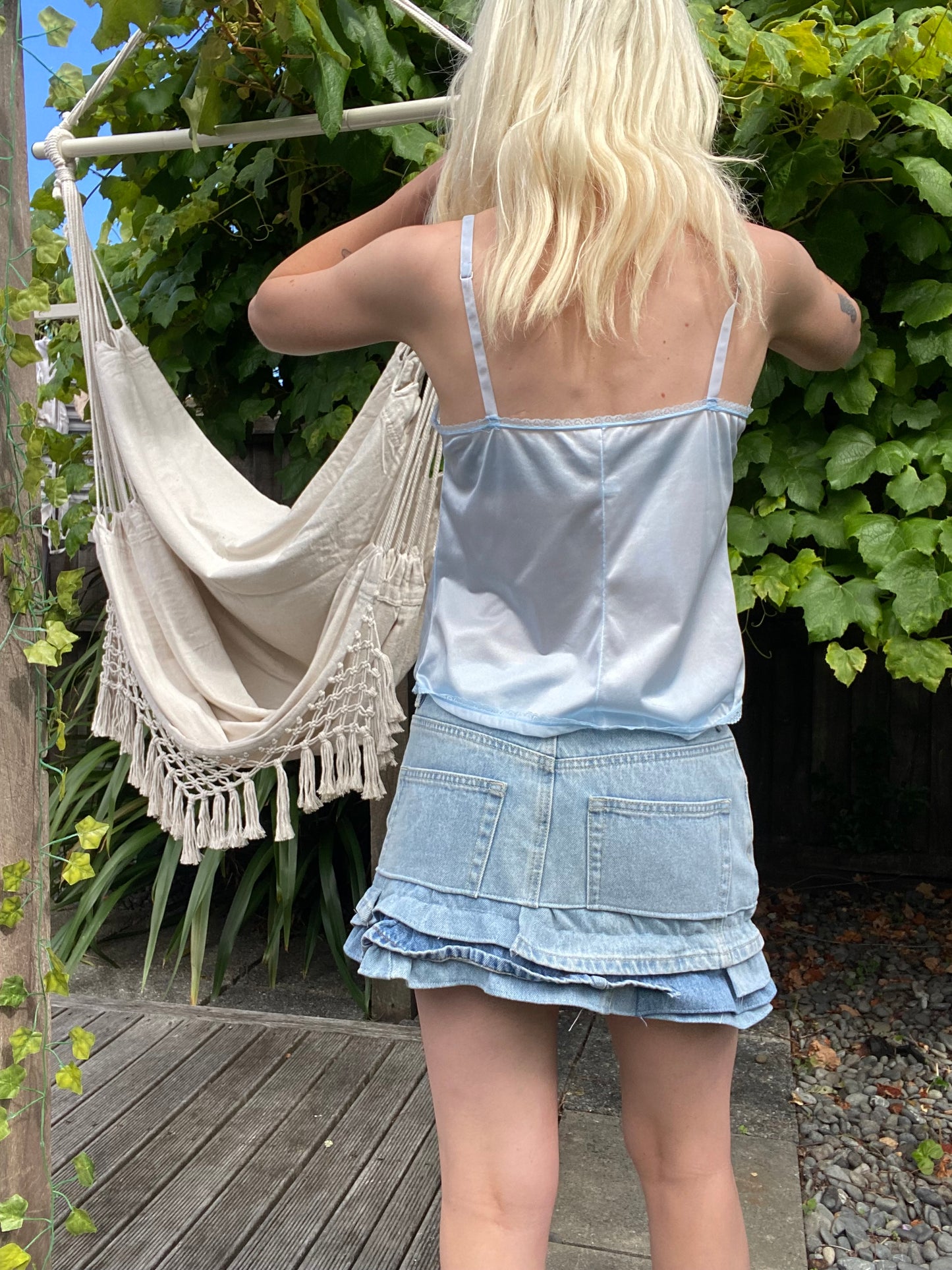 Vintage Baby Pink Lace Cami