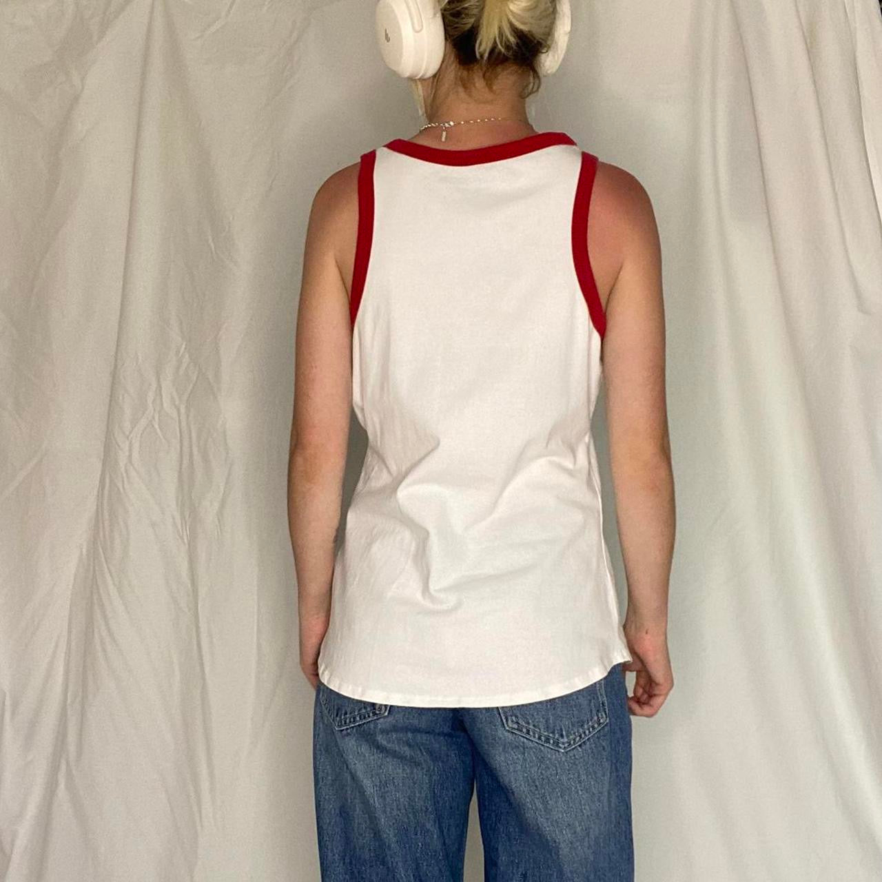 White and red Harley Davidson tank top