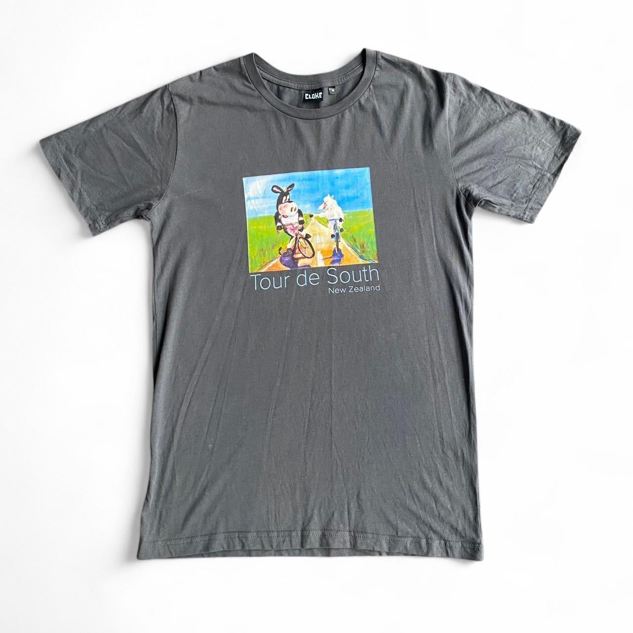 Grey vintage Tour de South New Zealand t-shirt