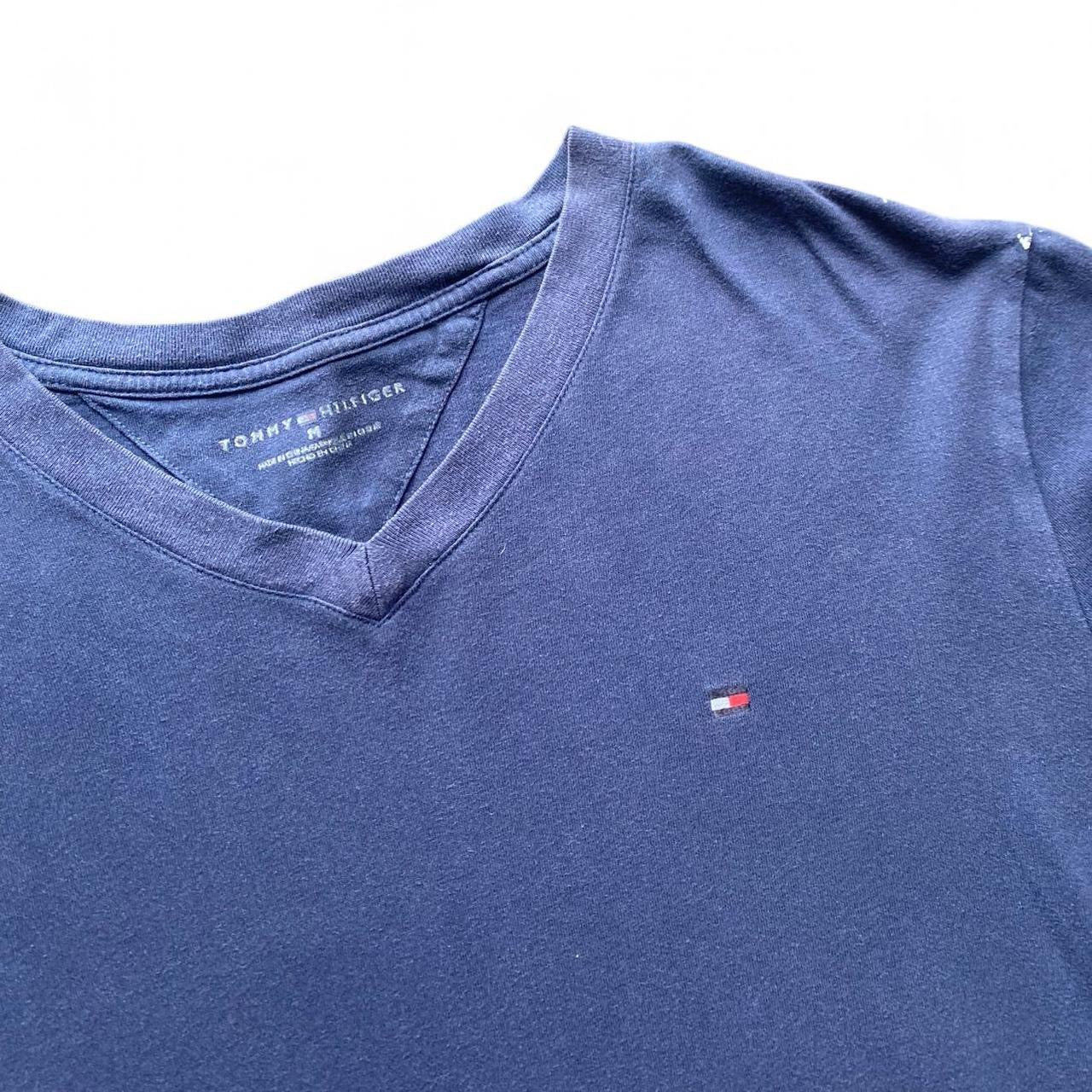 Navy Blue Tommy Hilfiger V-Neck cotton t-shirt