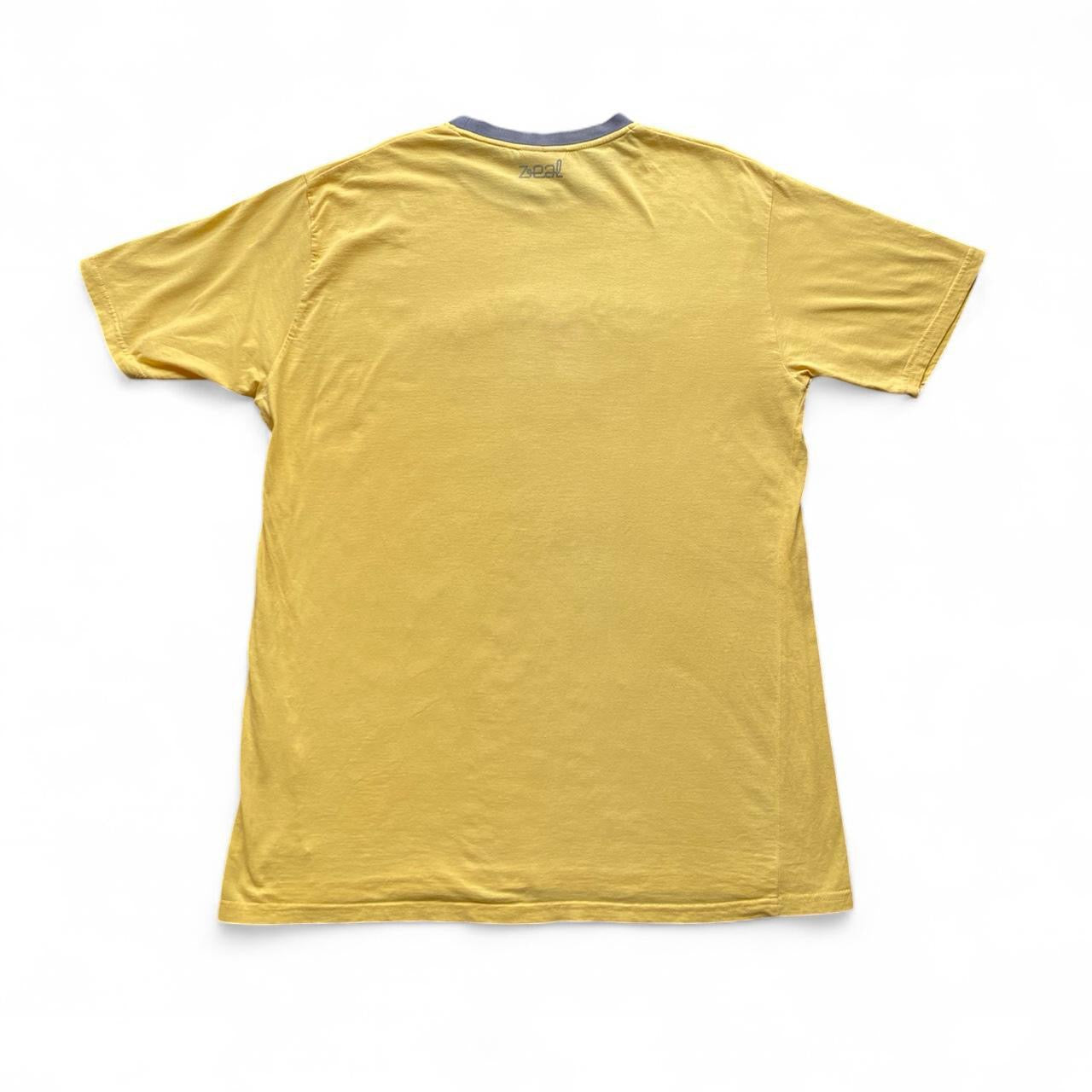 Sick Y2K Yellow and Grey zeal surf tee