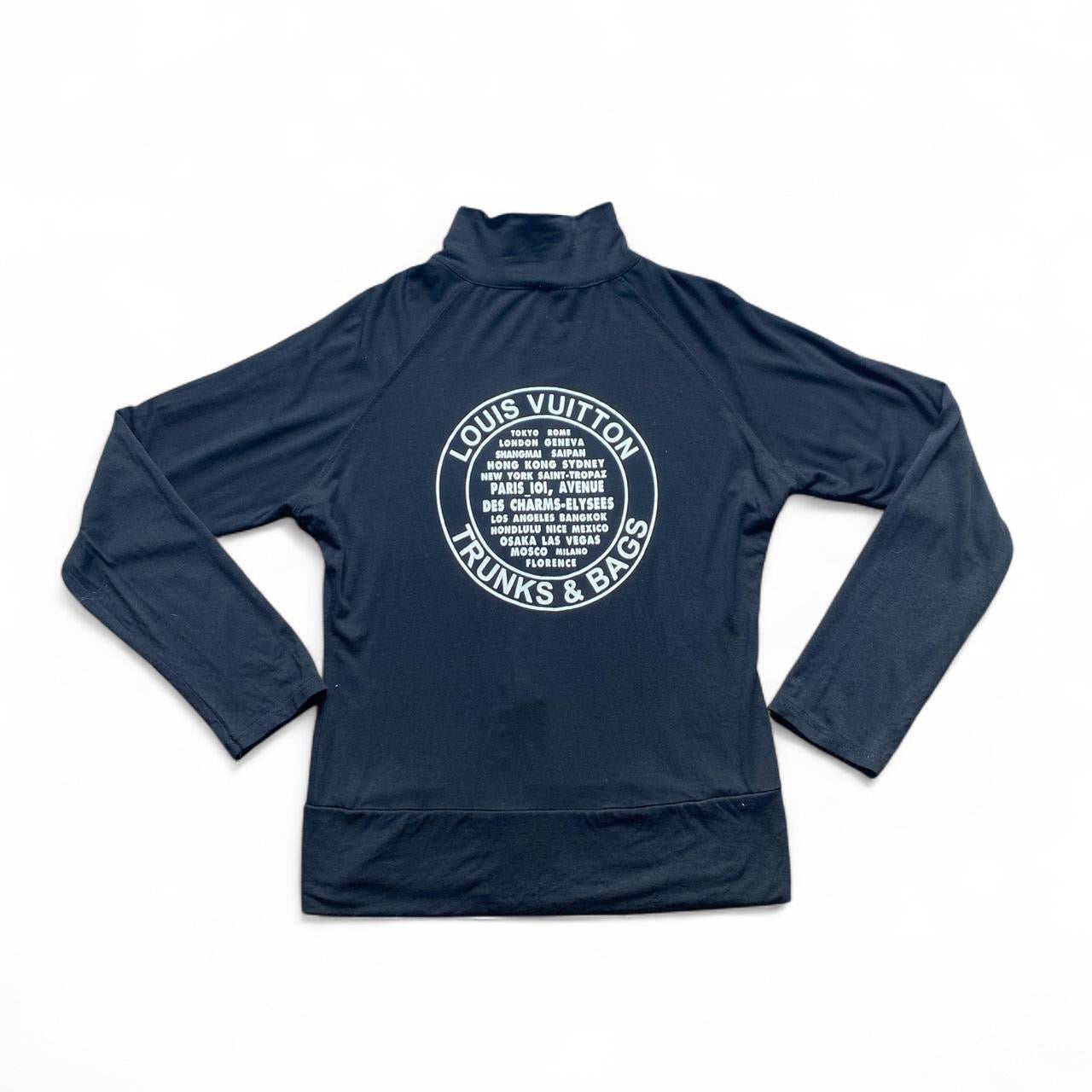 Louis Vuitton black lightweight zip up jacket