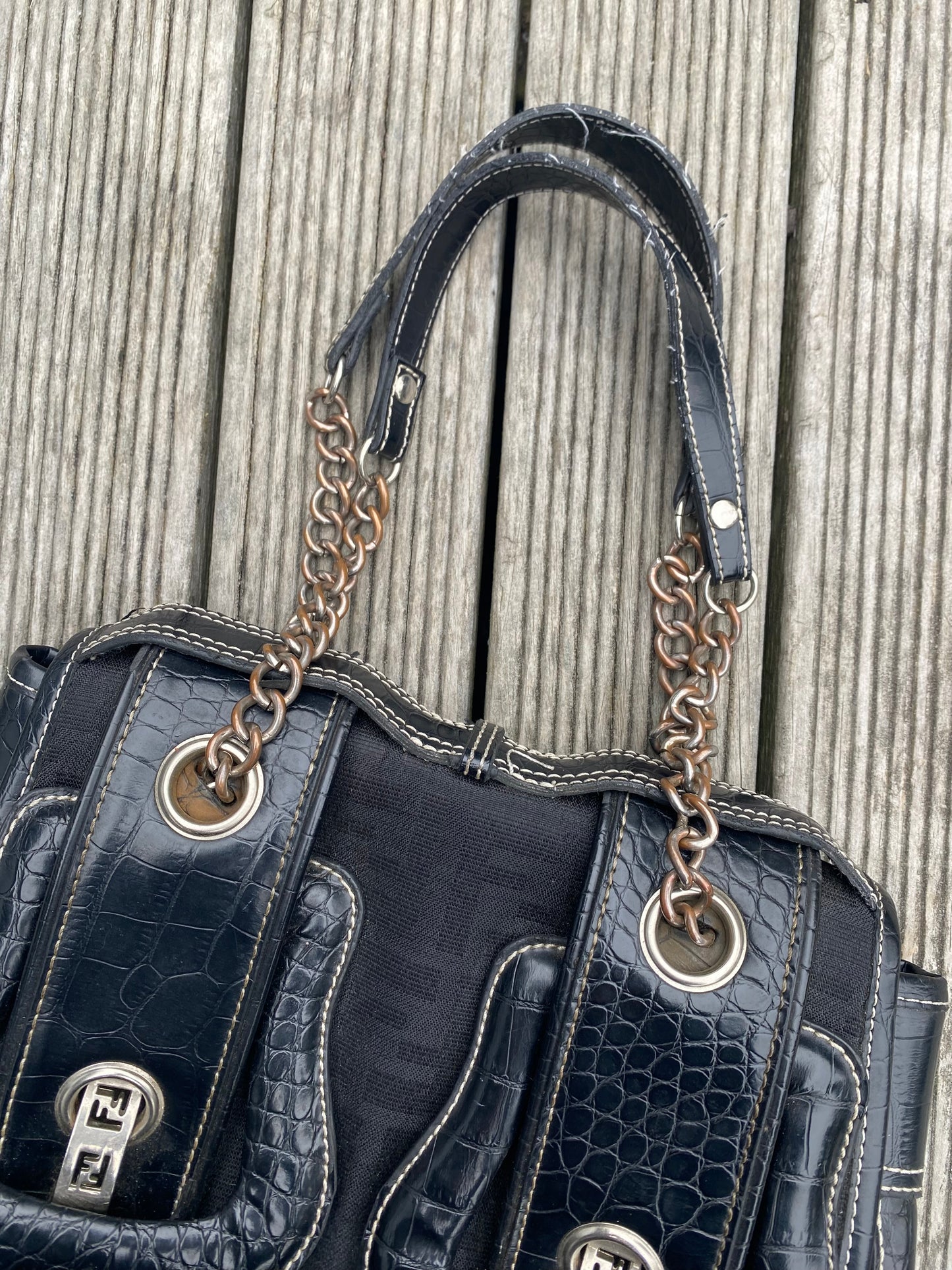 Bootleg Fendi Buckle shoulder bag
