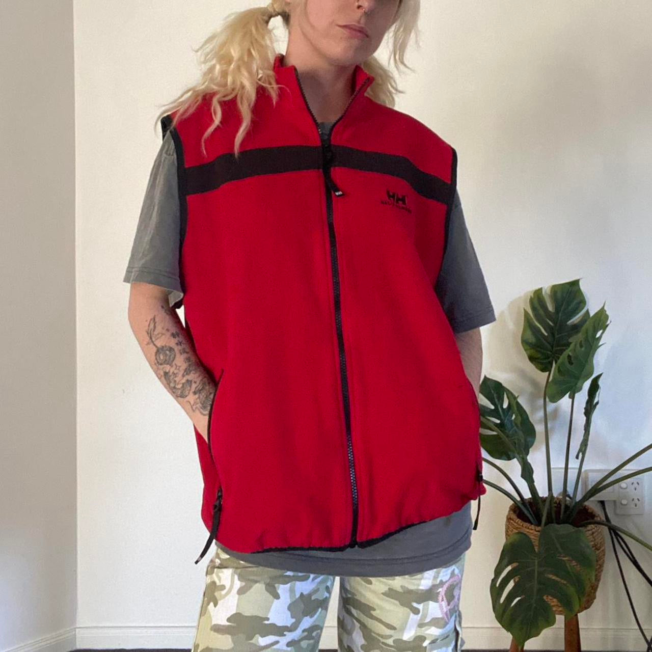 Vintage Red Helly Hansen fleece vest!