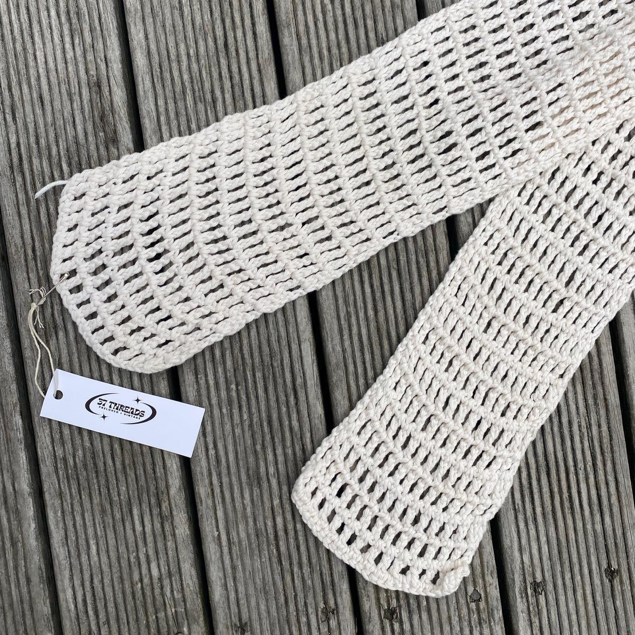 Cute Cream crochet scarf!