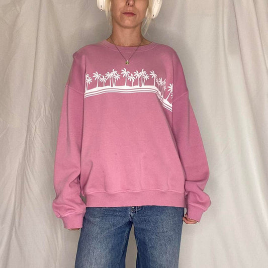 Pink Roxy Surfer Crew Neck Sweatshirt
