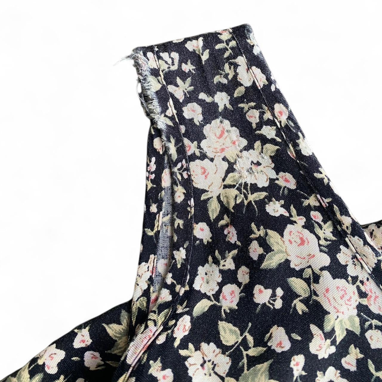 90s Vintage Navy floral mini dress