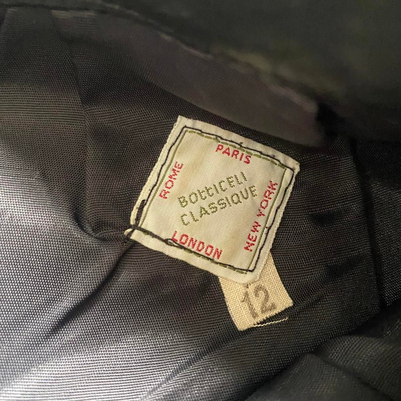 Vintage Black leather high waisted pencil skirt