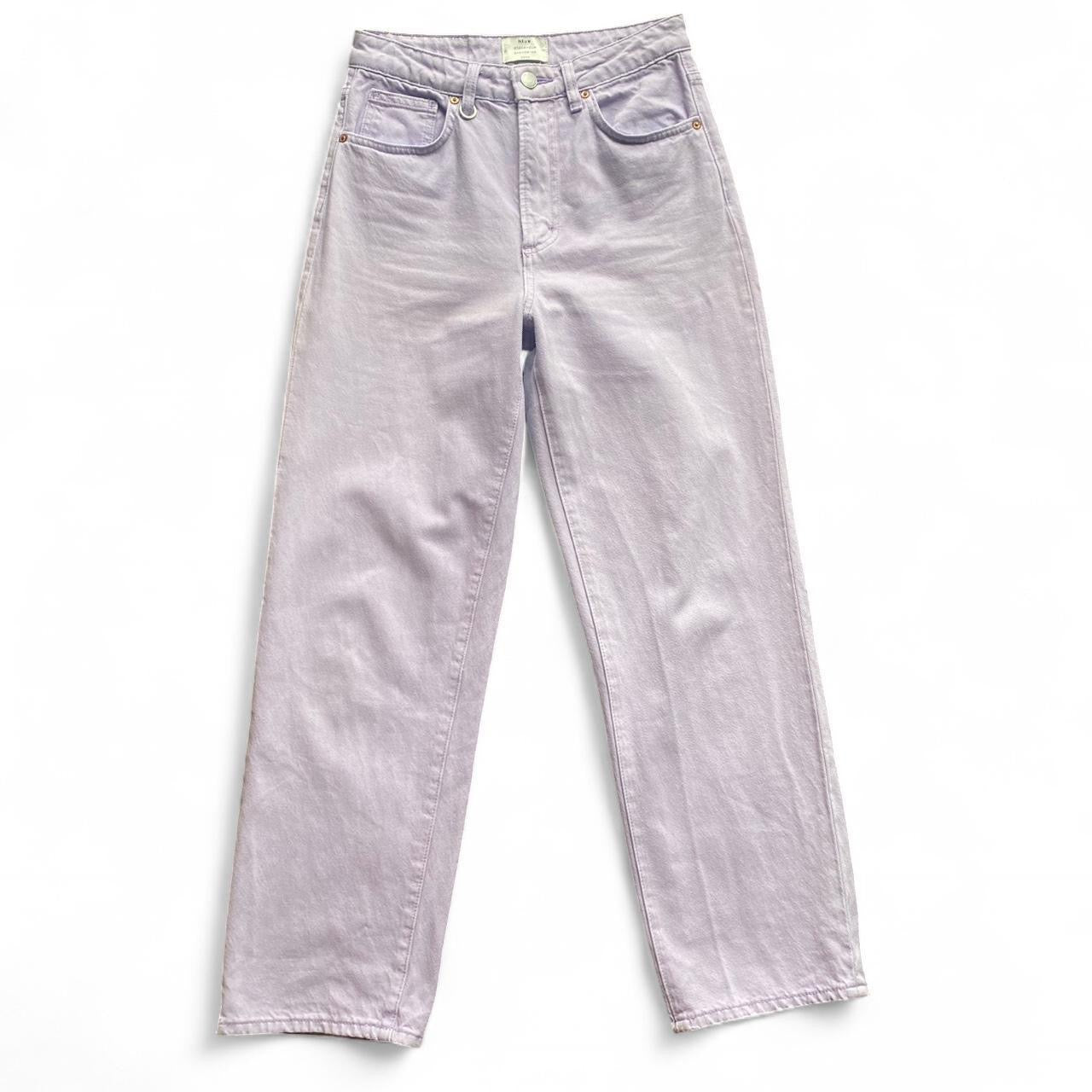 Cute lavender purple highwaisted jeans
