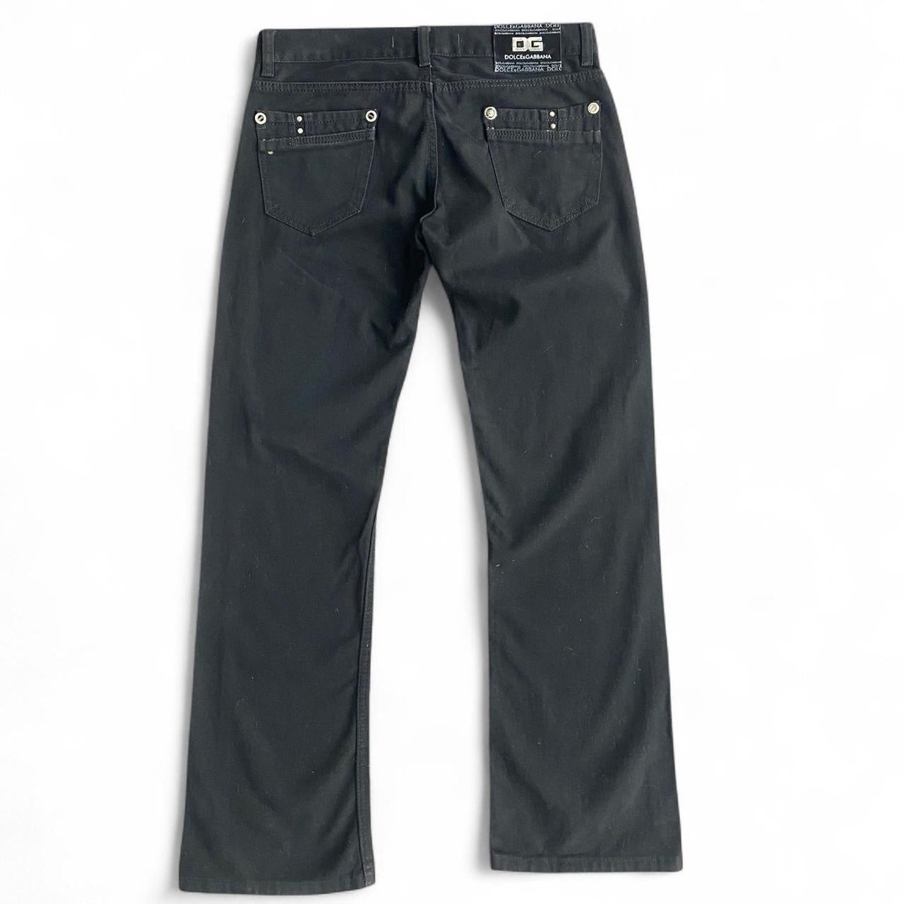 Vintage Genuine Dolce and Gabbana Low-rise Black Denim Jeans