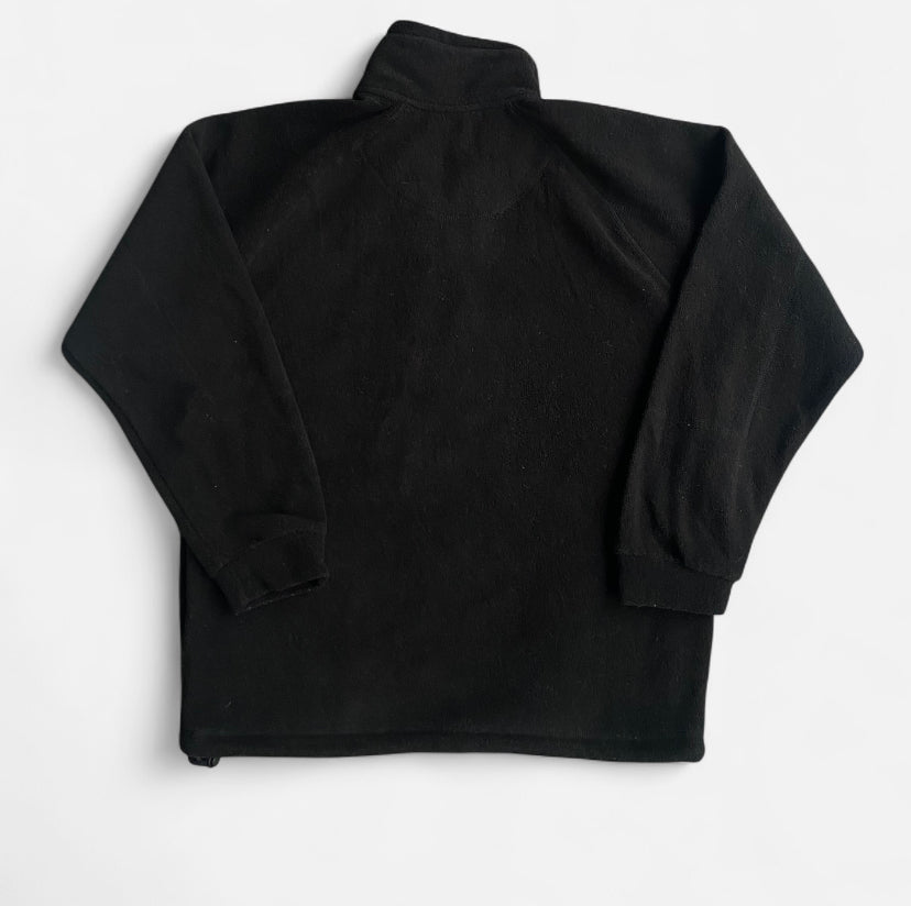 Vintage Black Zip Up Fleece Jumper