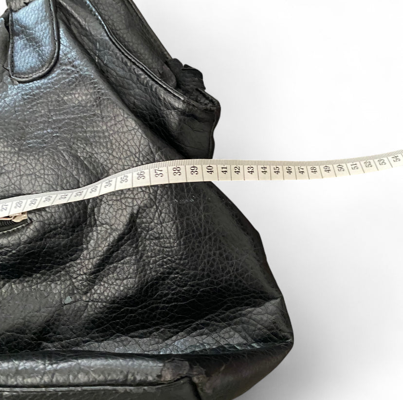 Y2K chunky leather Dolce & Gabbana bootleg shoulder bag