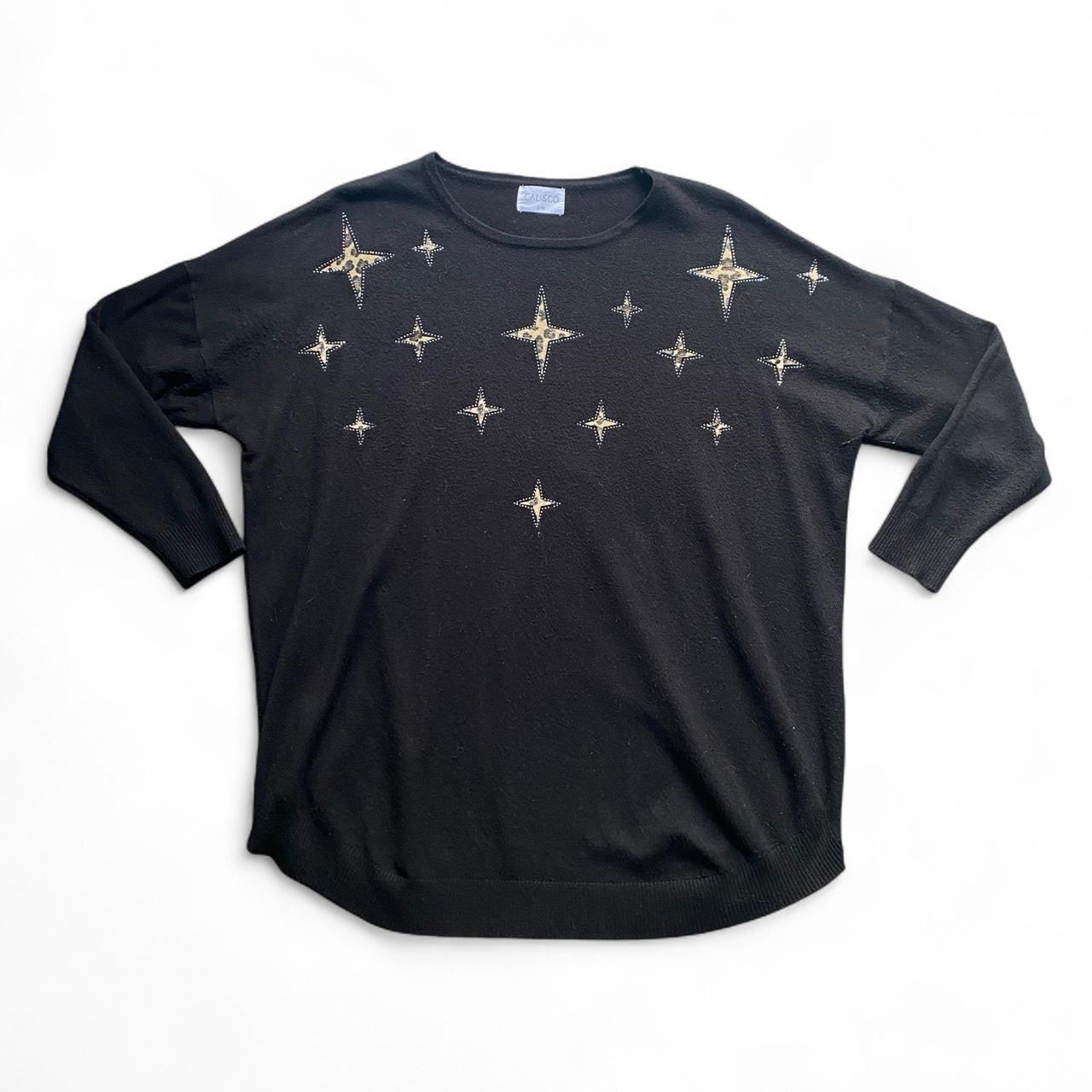 Cute Y2K cheetah print sparkle knit jumper