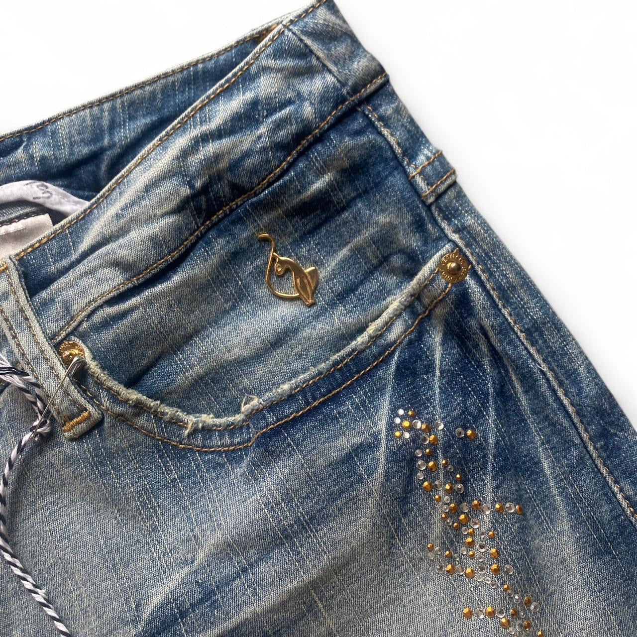 Authentic Deadstock Baby Phat Distressed Denim Jorts!