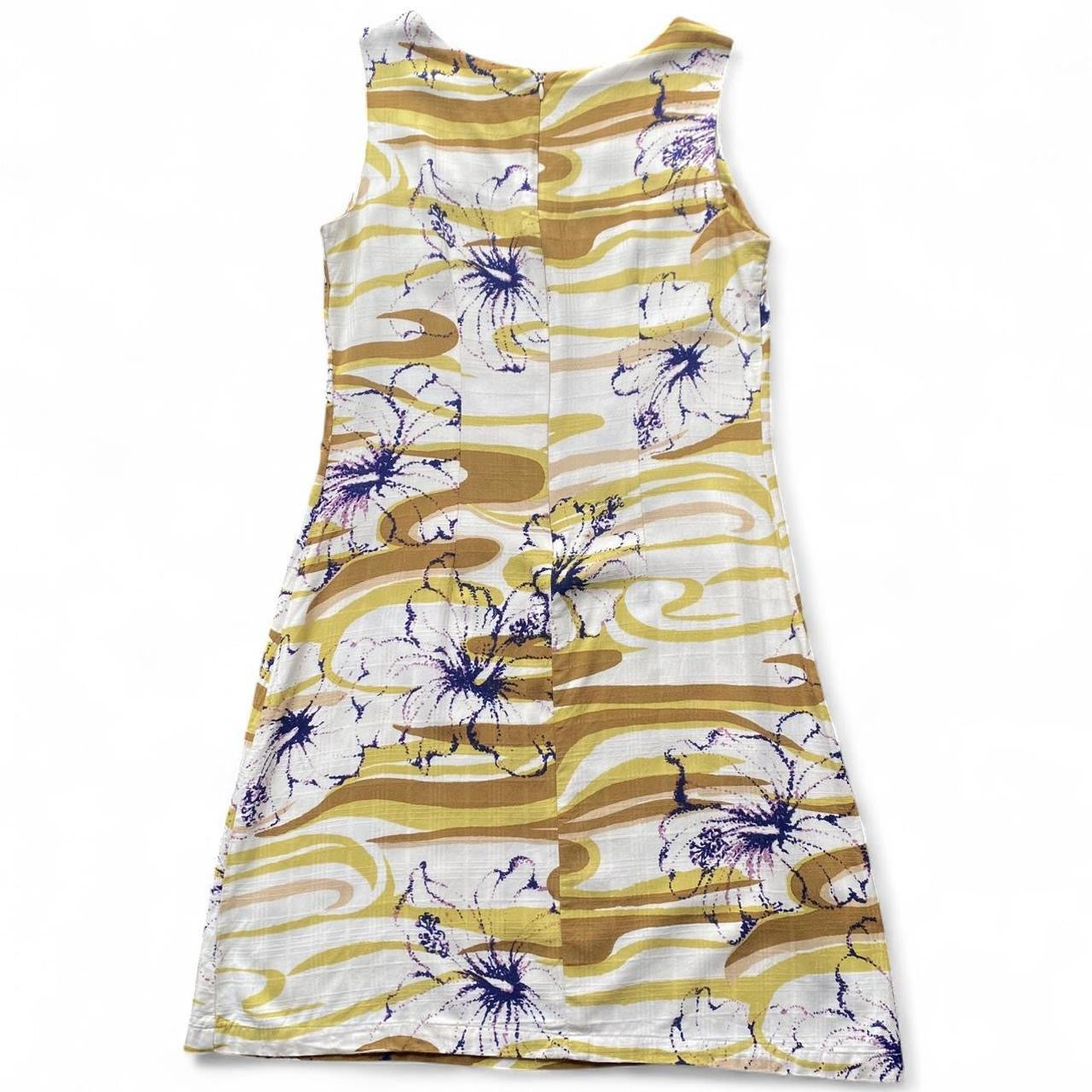 Vintage 60s style swirl floral mini dress