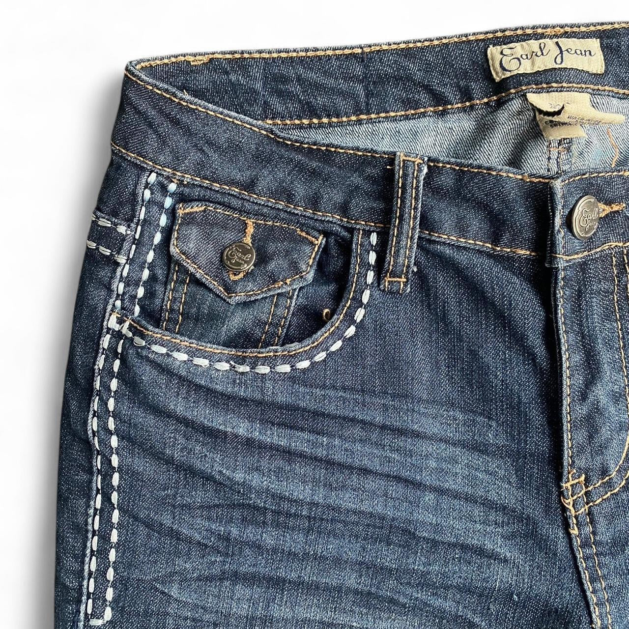 Vintage 90s 3/4 mid rise denim studded jeans