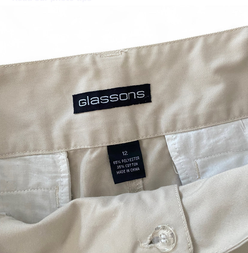 00s Glassons cream 3/4 pants