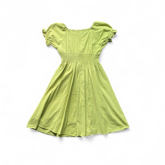 The cutest light green mini babydoll dress