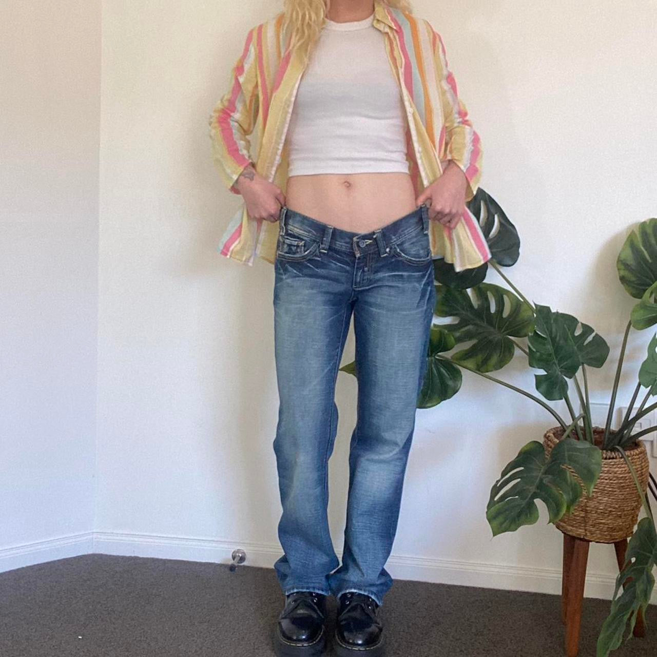 Y2K denim bootcut low-waisted Jeans