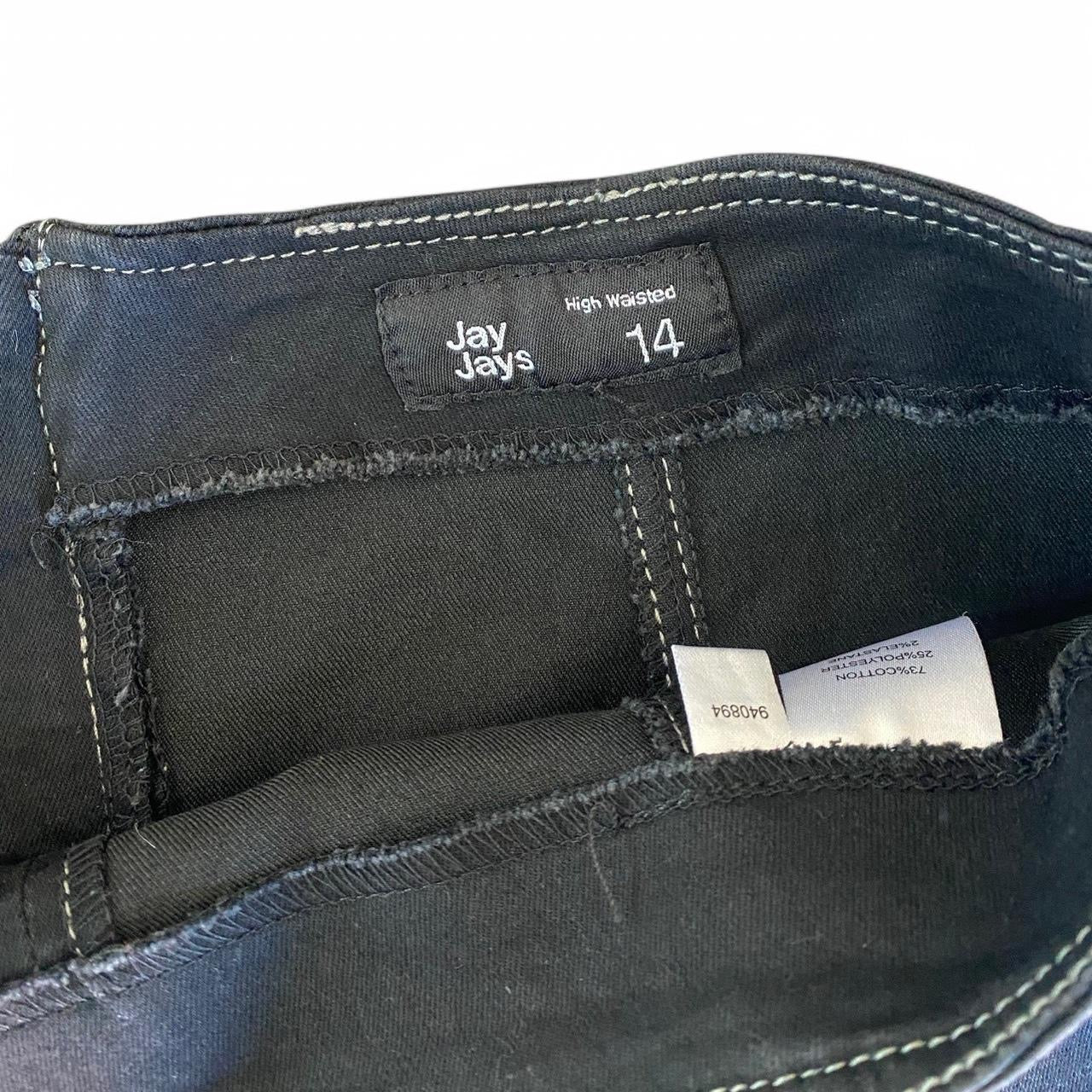 Cool Black mini skirt with white stitching