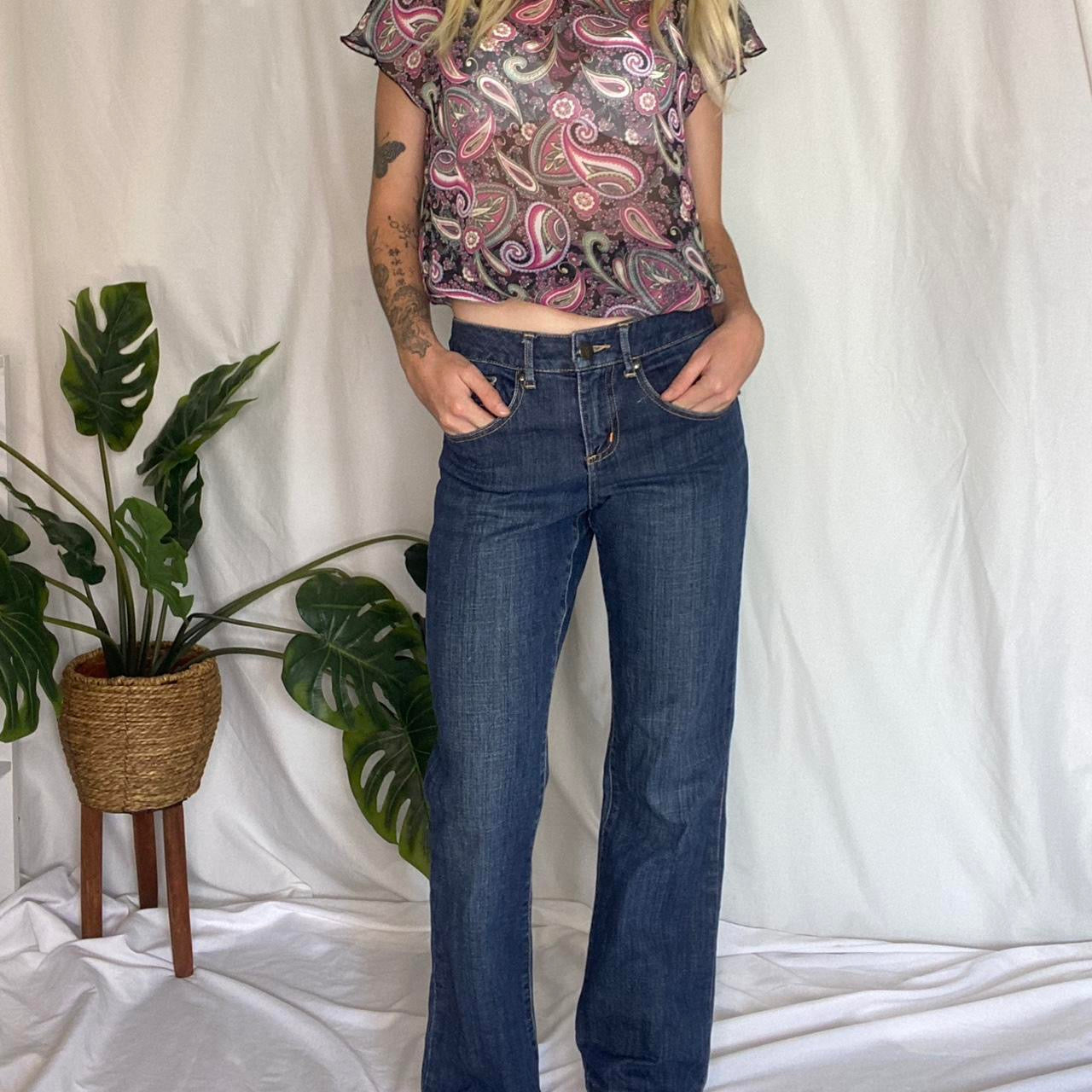 Y2K mid rise straight leg denim Jeans