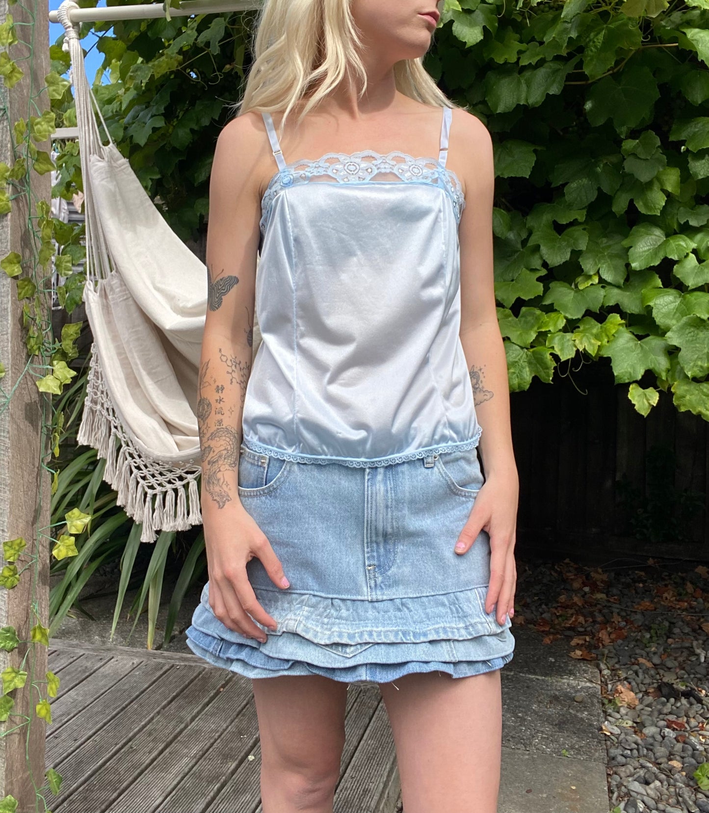 Vintage Baby Pink Lace Cami