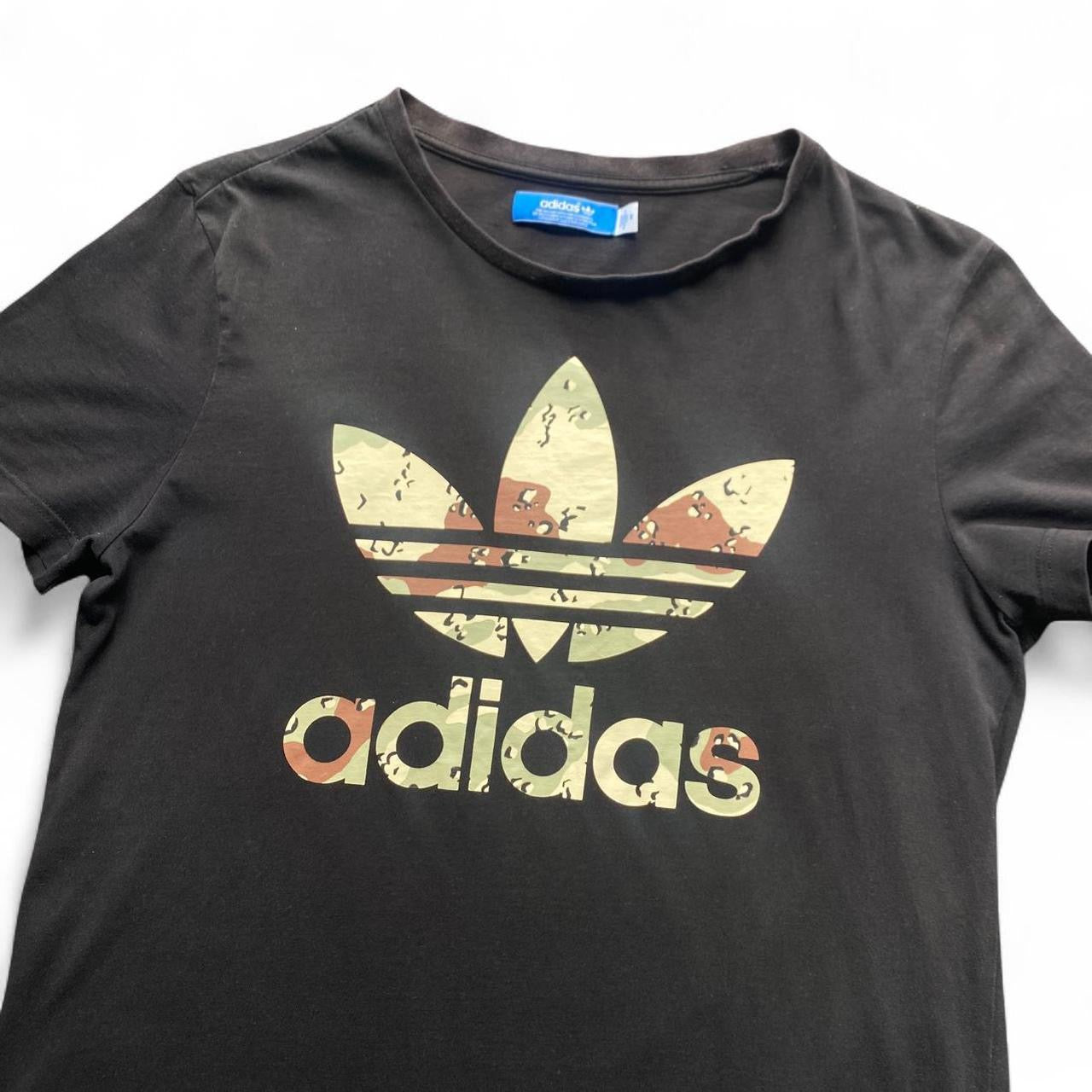 Black Adidas camo graphic t-shirt