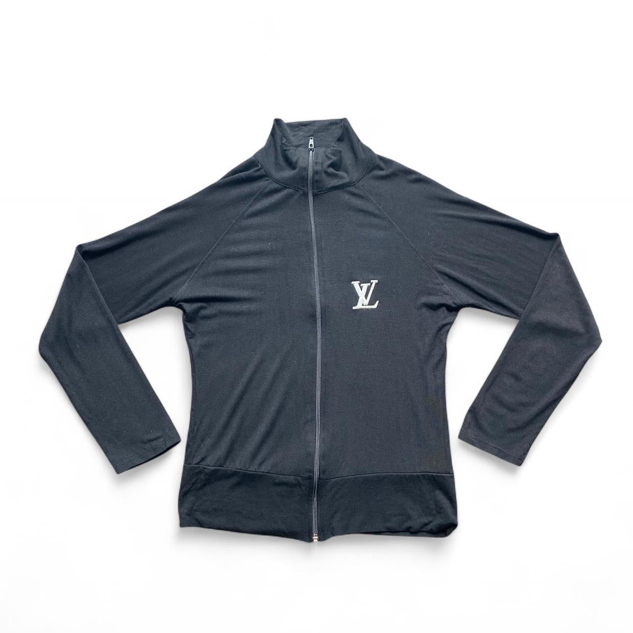 Louis Vuitton black lightweight zip up jacket