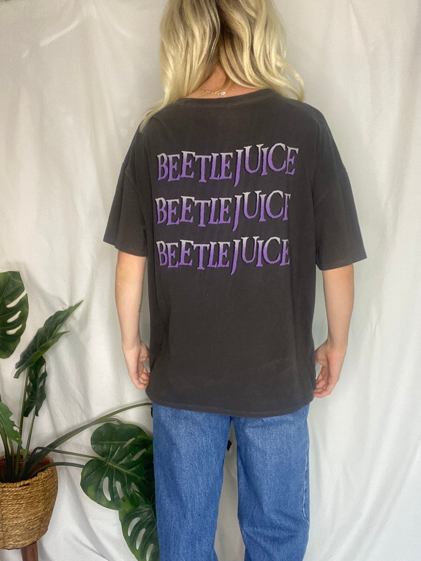 Black Beetlejuice graphic t-shirt