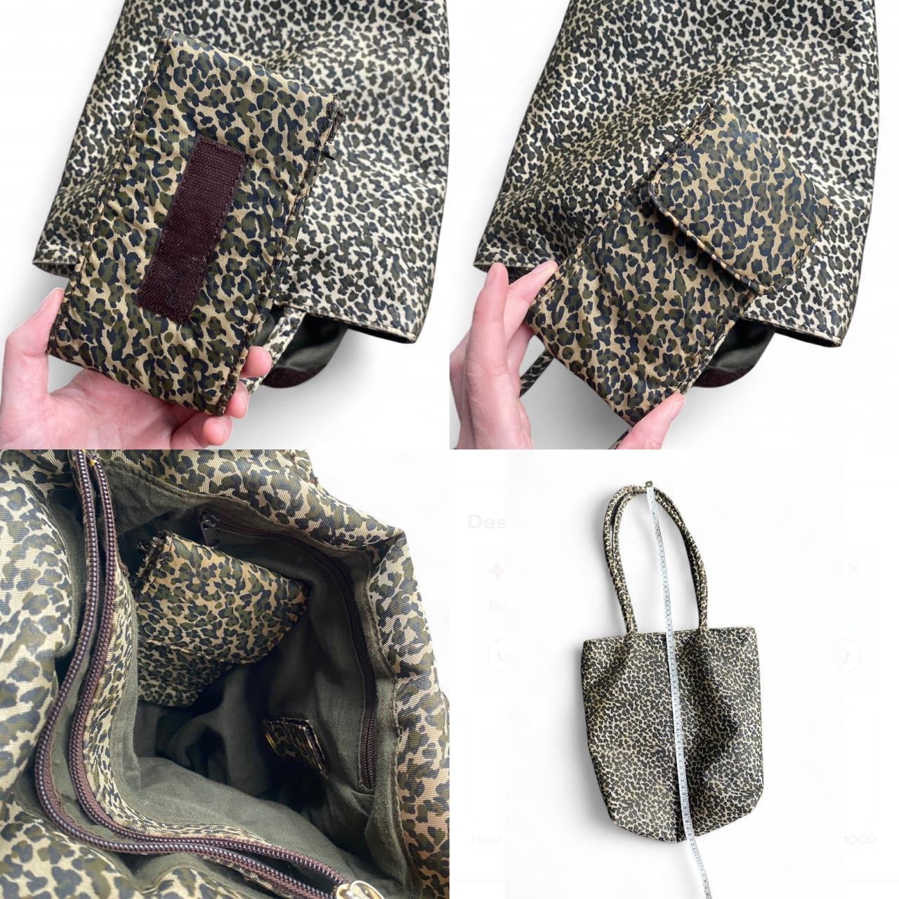 90s Vintage Cheetah Print Canvas Tote Bag!