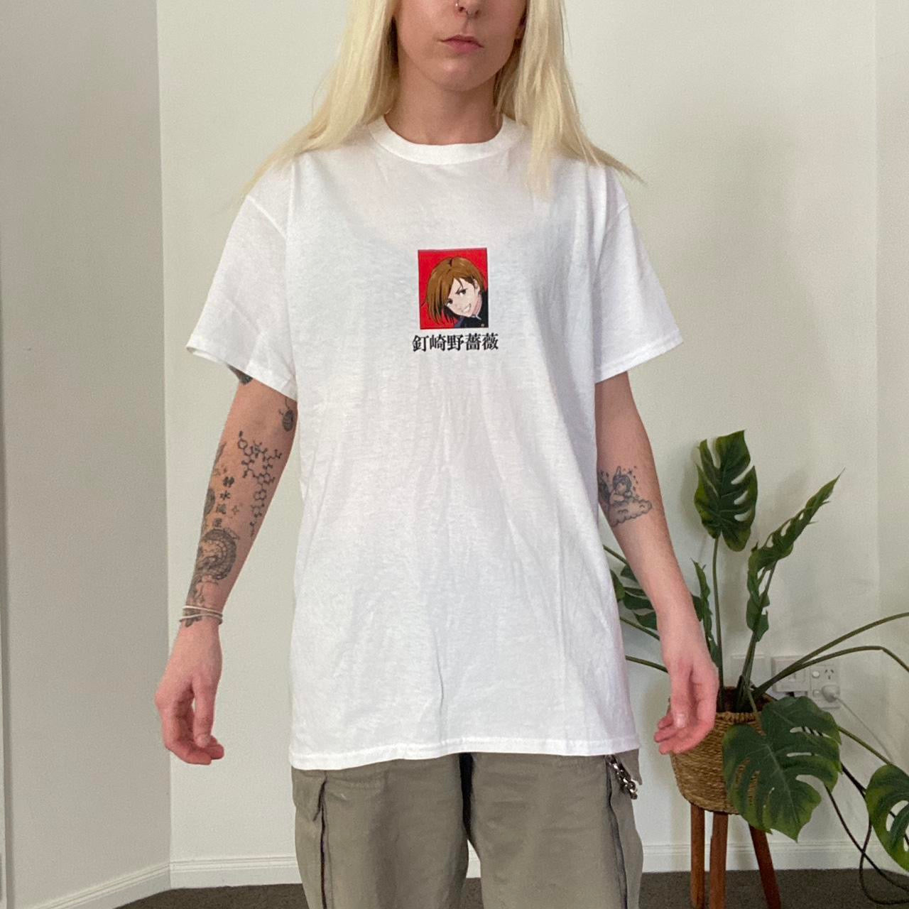 Sick Ju-jutsu Kaisen goat crew white t-shirt