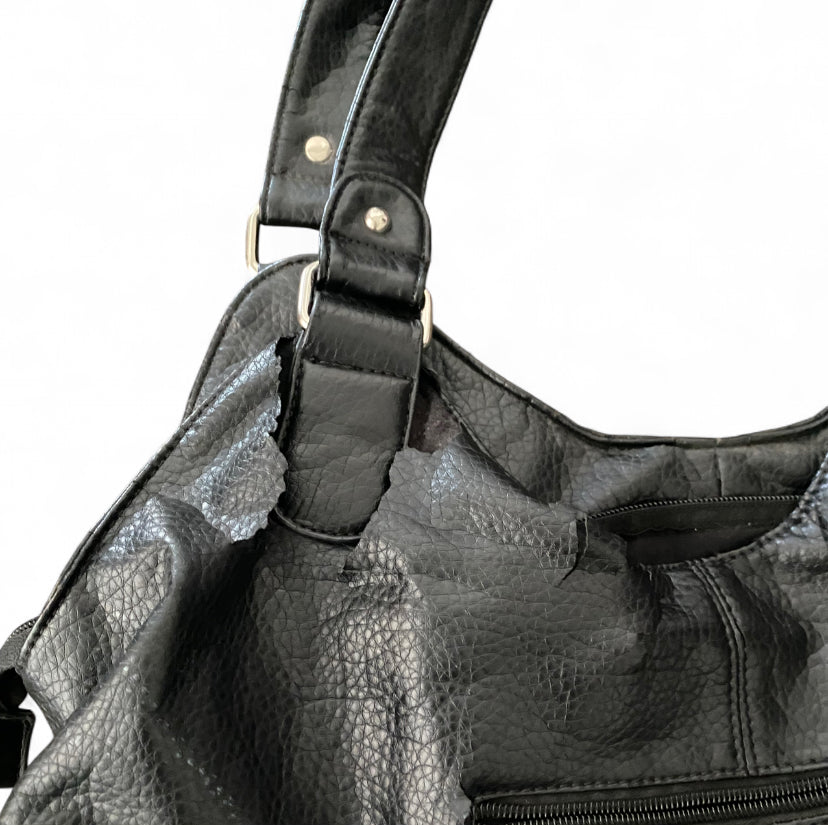 Y2K chunky leather Dolce & Gabbana bootleg shoulder bag