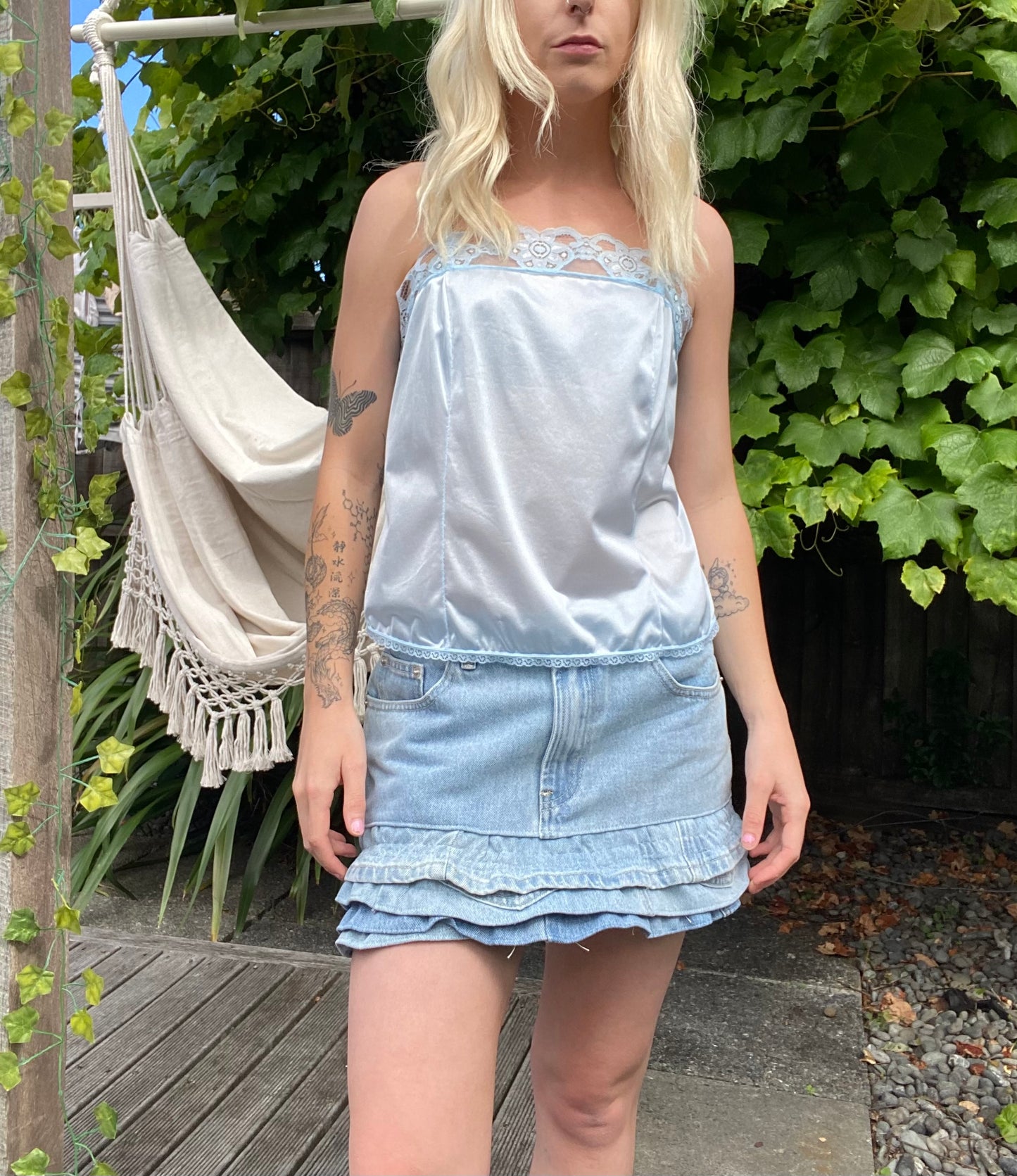 Vintage Baby Pink Lace Cami