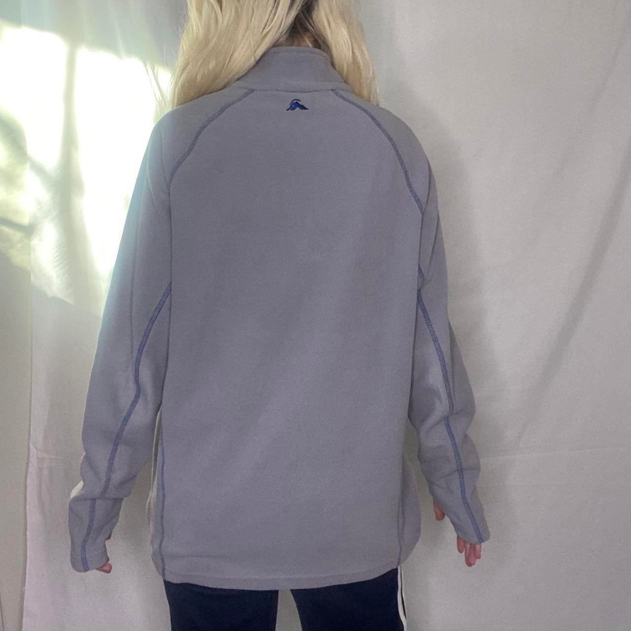Macpac lightweight grey half zip fleece