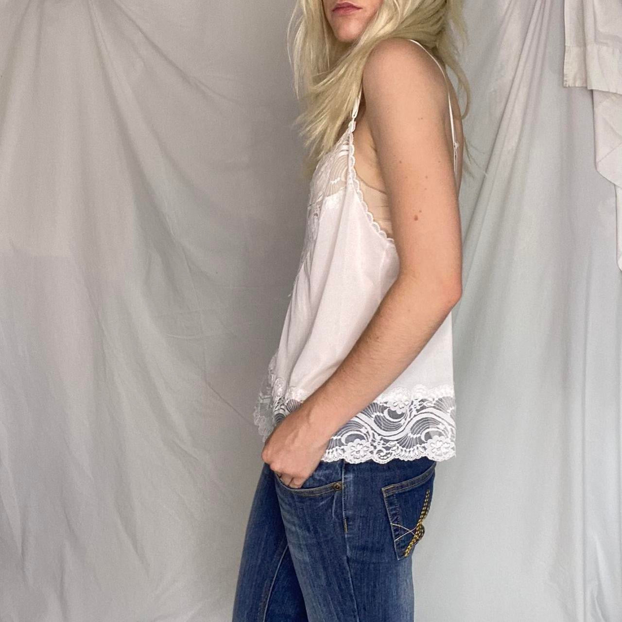 Vintage White lace cami top