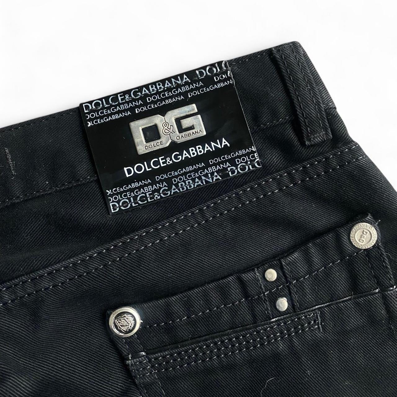 Vintage Genuine Dolce and Gabbana Low-rise Black Denim Jeans