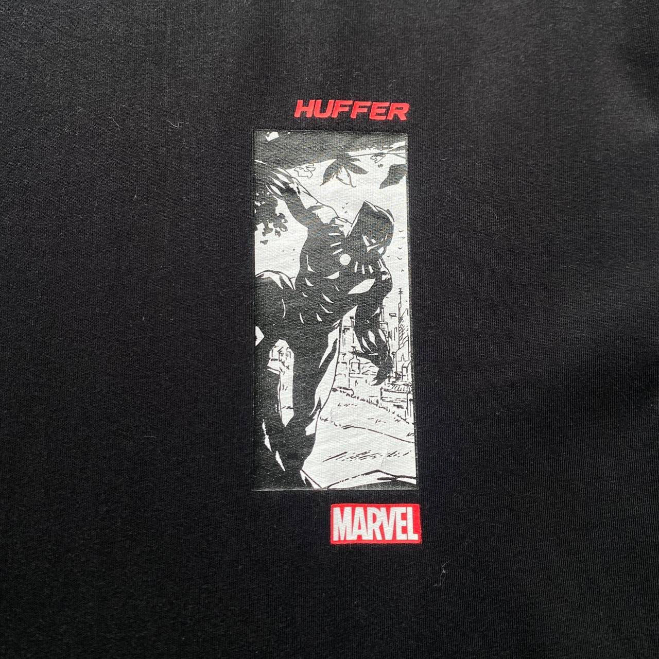 Black Huffer Marvel graphic t-shirt