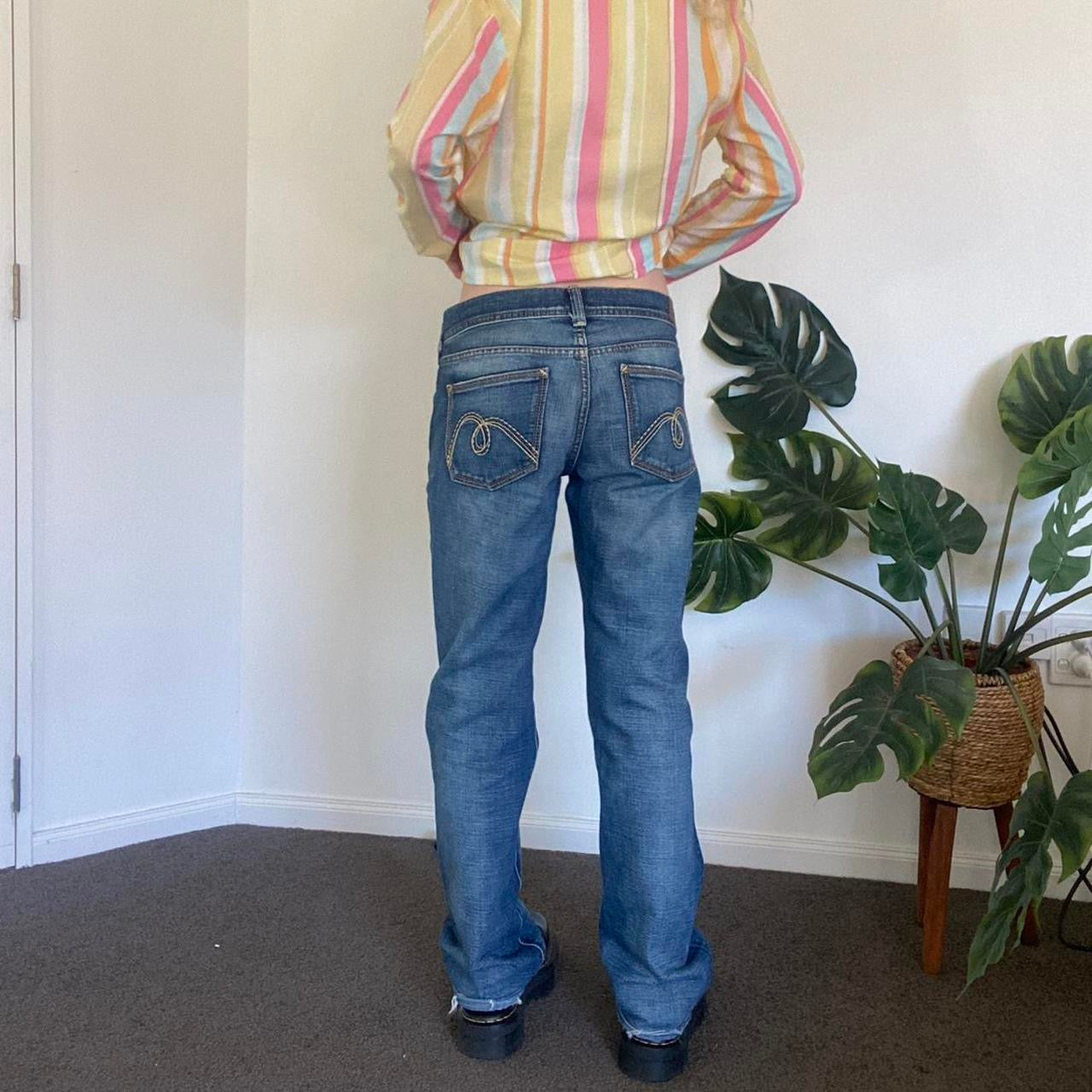 Y2K denim bootcut low-waisted Jeans