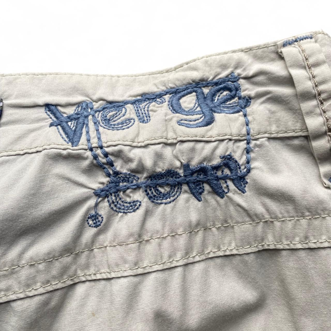 Y2K verge beige 3/4 cargo shorts