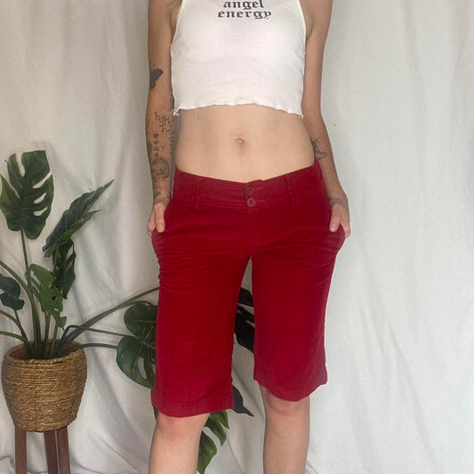 Cute Vintage Red corduroy shorts!