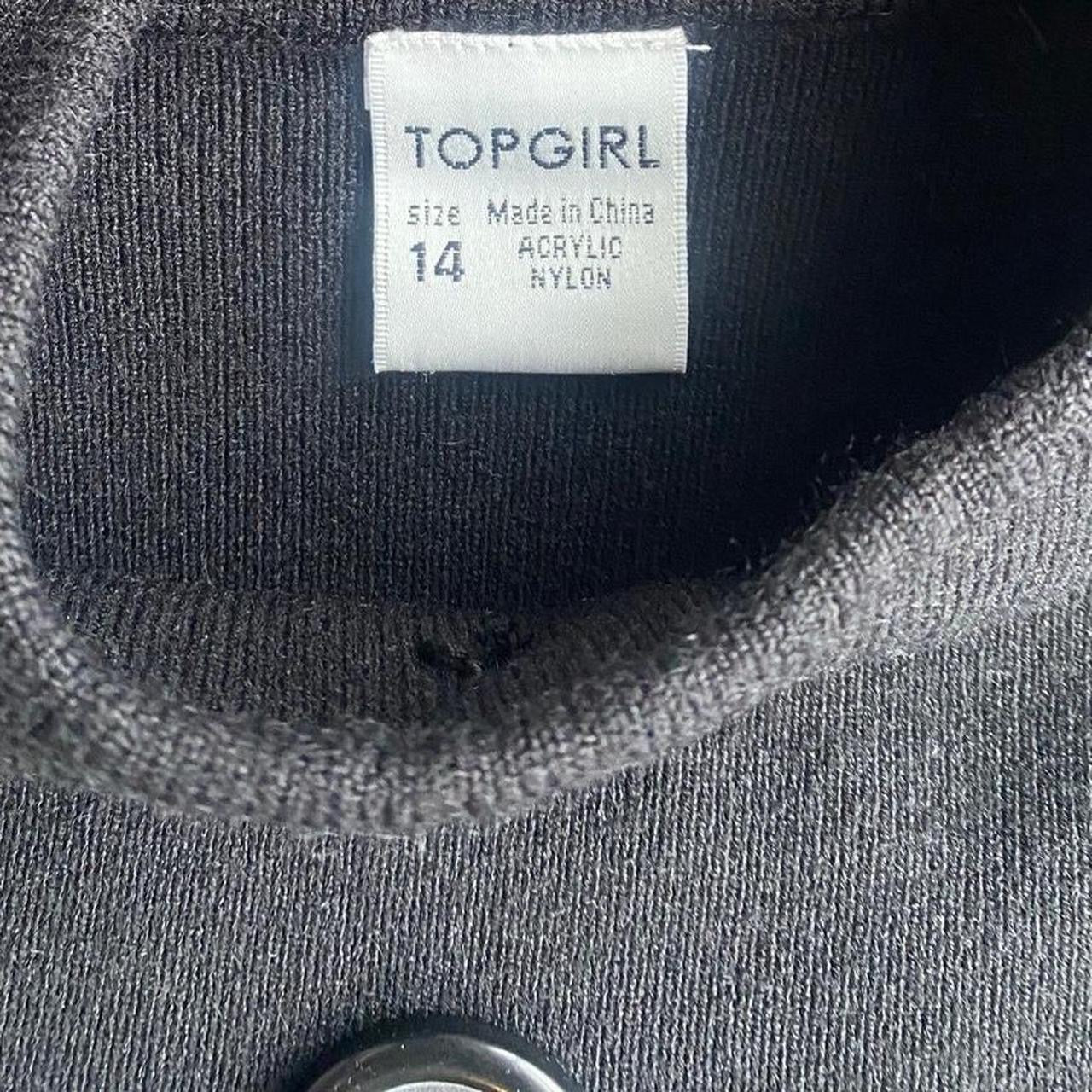 Y2K Top Girl black knit button mini dress