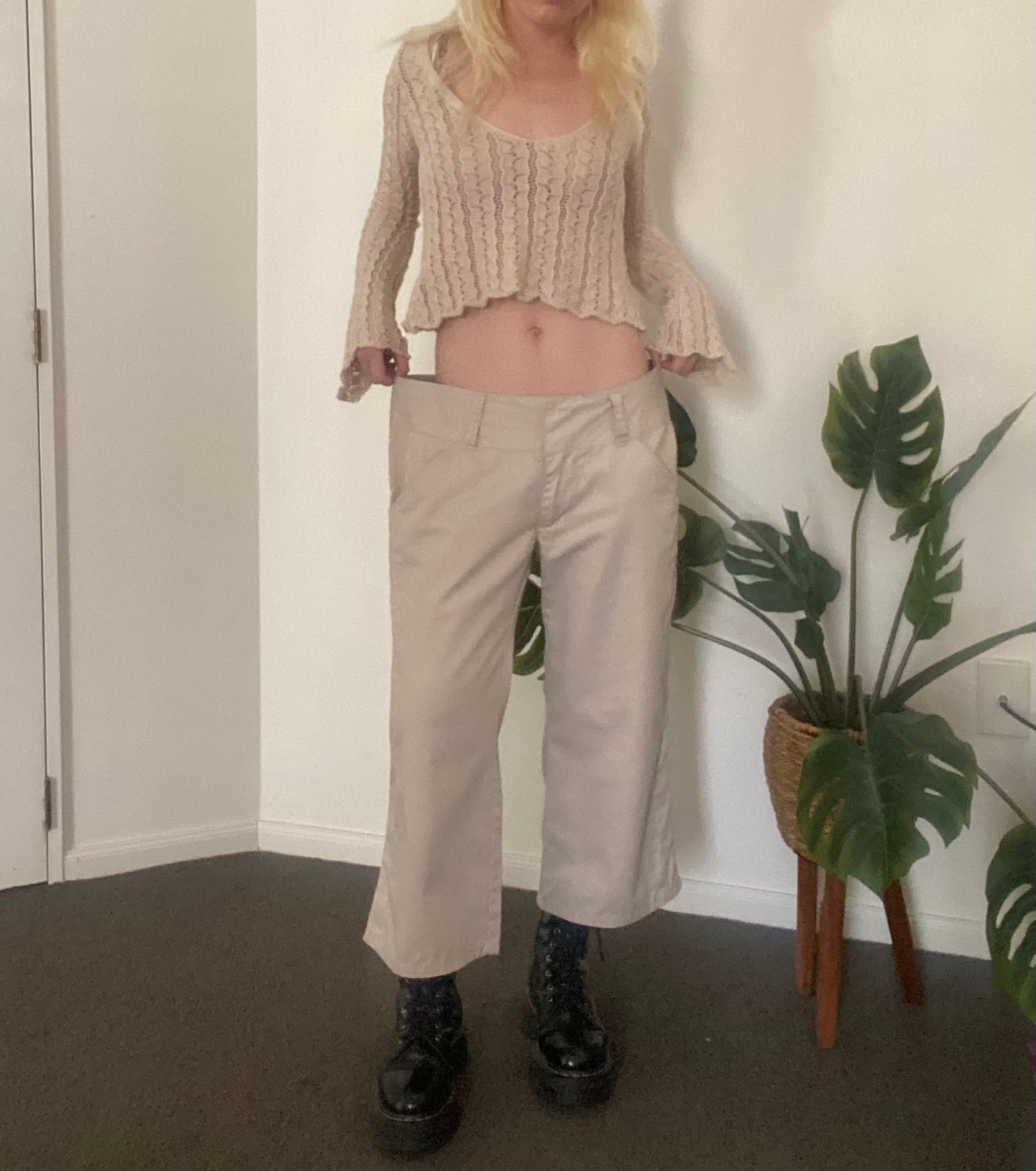 00s Glassons cream 3/4 pants