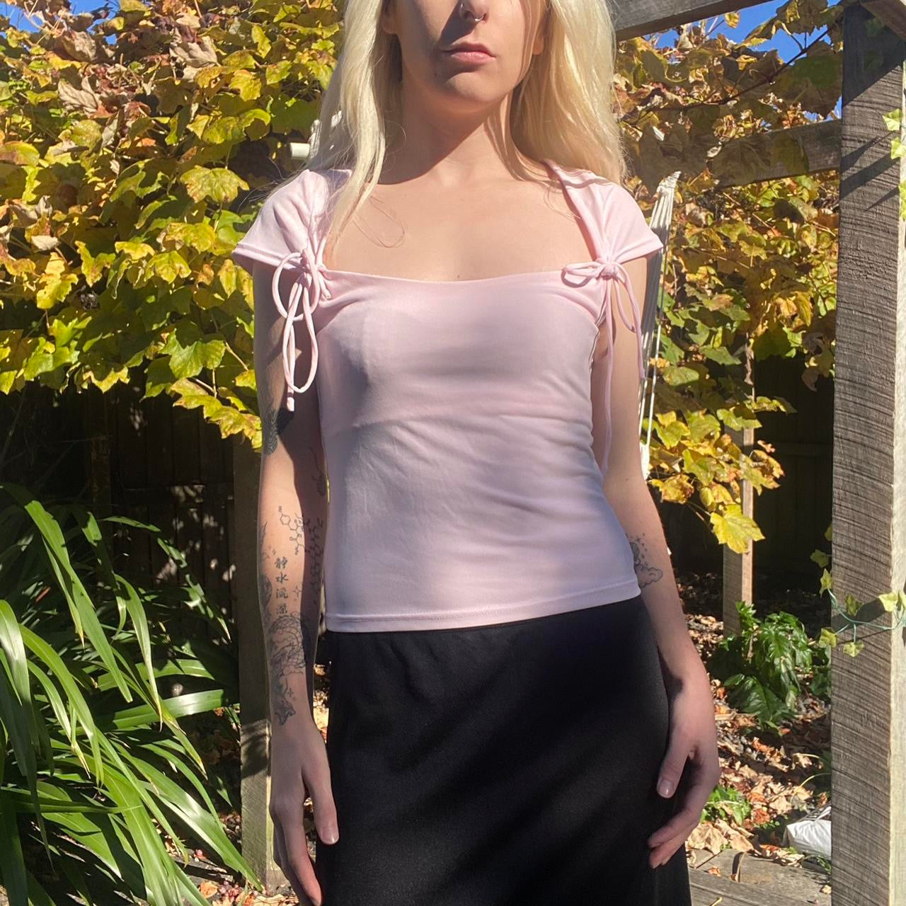 Cute Baby Pink top with bows